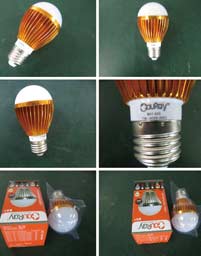 Стадии упаковки лампы светодиодной BX1-22C