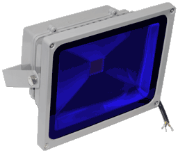 Синий светодиодный прожектор FLU30CXB на 12, 24 вольт
