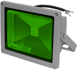 Зелёный светодиодный прожектор FLU30CXG на 12, 24 вольт