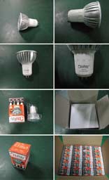 Процесс упаковки лампы светодиодной R30-5